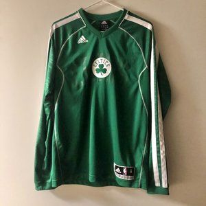 ADIDAS NBA PRO SHOP AUTHENTIC BOSTON CELTICS LONG SLEEVE V-NECK (S)